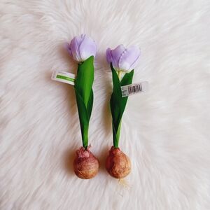 Ashland Purple Tulip Floral Decor 2 pc